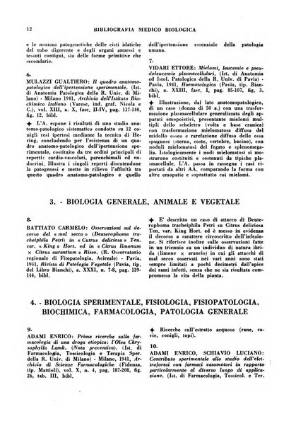 Bibliografia medico-biologica rassegna generale mensile dei libri e della stampa periodica italiana di medicina e di biologia