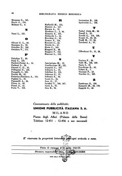 Bibliografia medico-biologica rassegna generale mensile dei libri e della stampa periodica italiana di medicina e di biologia