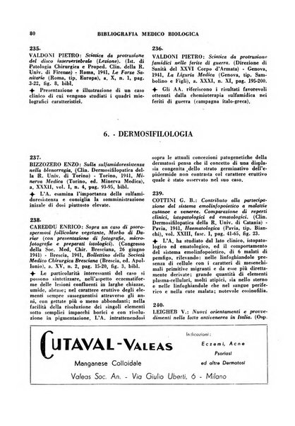 Bibliografia medico-biologica rassegna generale mensile dei libri e della stampa periodica italiana di medicina e di biologia