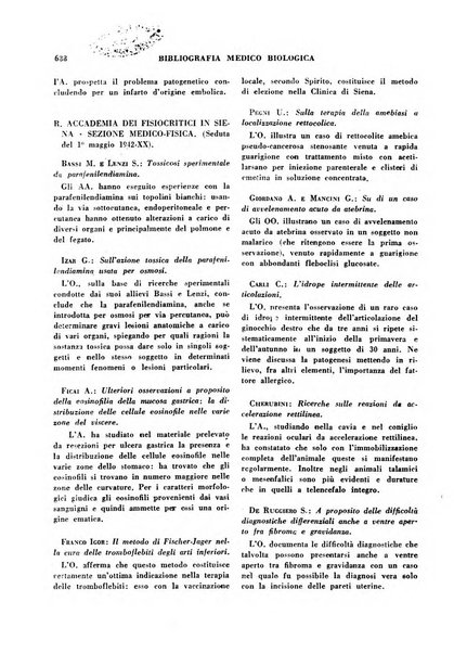 Bibliografia medico-biologica rassegna generale mensile dei libri e della stampa periodica italiana di medicina e di biologia