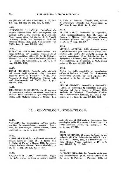 Bibliografia medico-biologica rassegna generale mensile dei libri e della stampa periodica italiana di medicina e di biologia