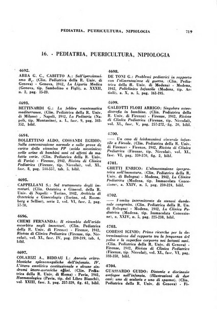 Bibliografia medico-biologica rassegna generale mensile dei libri e della stampa periodica italiana di medicina e di biologia