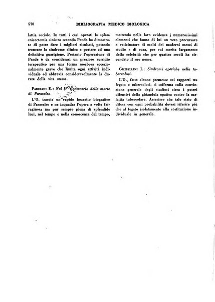 Bibliografia medico-biologica rassegna generale mensile dei libri e della stampa periodica italiana di medicina e di biologia