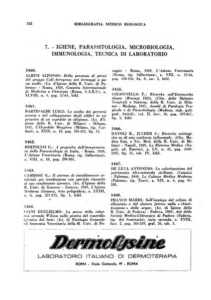 Bibliografia medico-biologica rassegna generale mensile dei libri e della stampa periodica italiana di medicina e di biologia