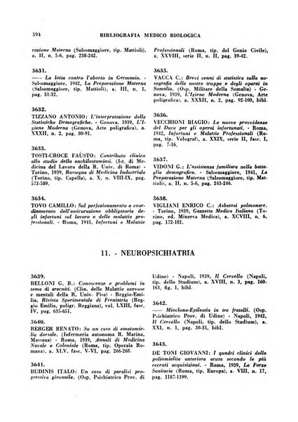 Bibliografia medico-biologica rassegna generale mensile dei libri e della stampa periodica italiana di medicina e di biologia