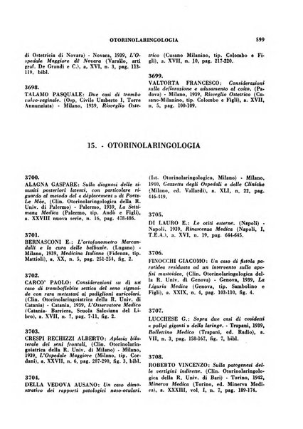 Bibliografia medico-biologica rassegna generale mensile dei libri e della stampa periodica italiana di medicina e di biologia