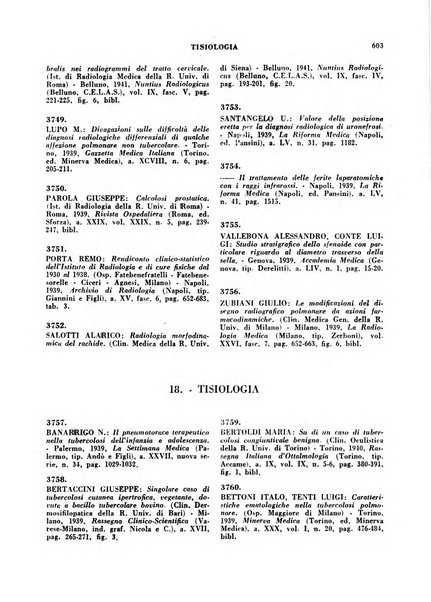 Bibliografia medico-biologica rassegna generale mensile dei libri e della stampa periodica italiana di medicina e di biologia