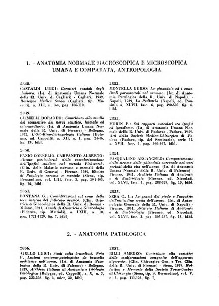 Bibliografia medico-biologica rassegna generale mensile dei libri e della stampa periodica italiana di medicina e di biologia