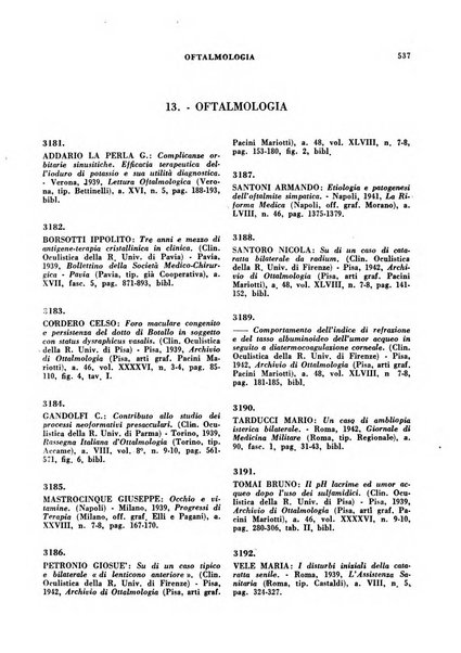 Bibliografia medico-biologica rassegna generale mensile dei libri e della stampa periodica italiana di medicina e di biologia