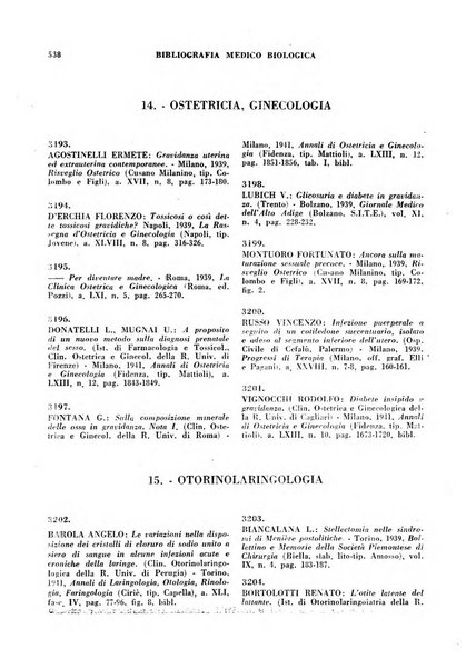 Bibliografia medico-biologica rassegna generale mensile dei libri e della stampa periodica italiana di medicina e di biologia