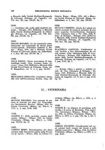 Bibliografia medico-biologica rassegna generale mensile dei libri e della stampa periodica italiana di medicina e di biologia