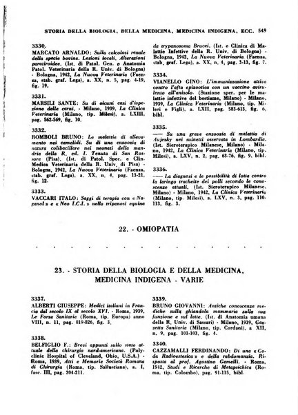 Bibliografia medico-biologica rassegna generale mensile dei libri e della stampa periodica italiana di medicina e di biologia