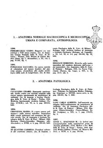 Bibliografia medico-biologica rassegna generale mensile dei libri e della stampa periodica italiana di medicina e di biologia