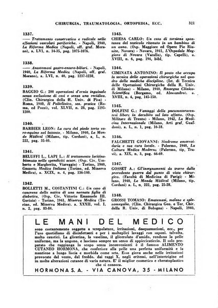 Bibliografia medico-biologica rassegna generale mensile dei libri e della stampa periodica italiana di medicina e di biologia