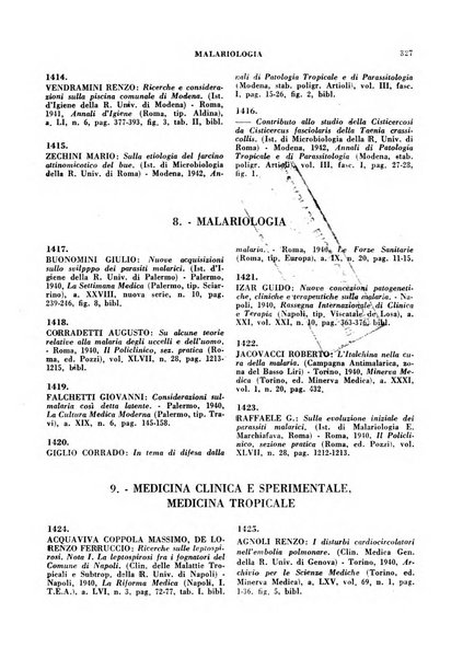 Bibliografia medico-biologica rassegna generale mensile dei libri e della stampa periodica italiana di medicina e di biologia