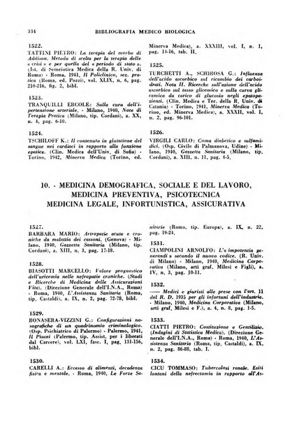 Bibliografia medico-biologica rassegna generale mensile dei libri e della stampa periodica italiana di medicina e di biologia