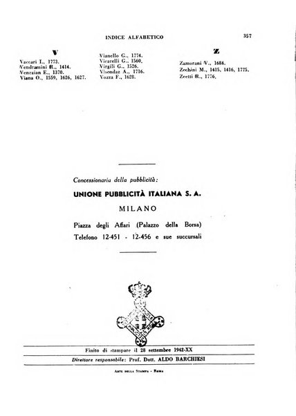 Bibliografia medico-biologica rassegna generale mensile dei libri e della stampa periodica italiana di medicina e di biologia