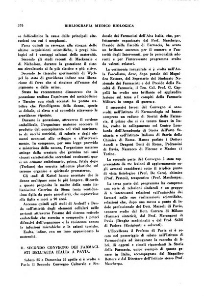 Bibliografia medico-biologica rassegna generale mensile dei libri e della stampa periodica italiana di medicina e di biologia