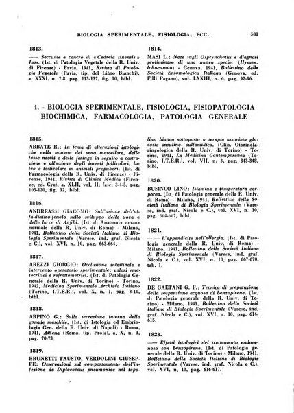 Bibliografia medico-biologica rassegna generale mensile dei libri e della stampa periodica italiana di medicina e di biologia