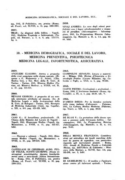 Bibliografia medico-biologica rassegna generale mensile dei libri e della stampa periodica italiana di medicina e di biologia