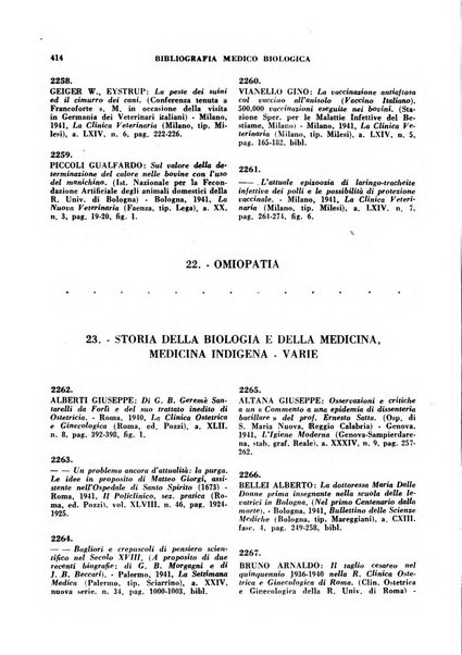 Bibliografia medico-biologica rassegna generale mensile dei libri e della stampa periodica italiana di medicina e di biologia