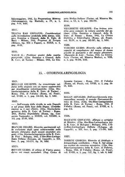 Bibliografia medico-biologica rassegna generale mensile dei libri e della stampa periodica italiana di medicina e di biologia