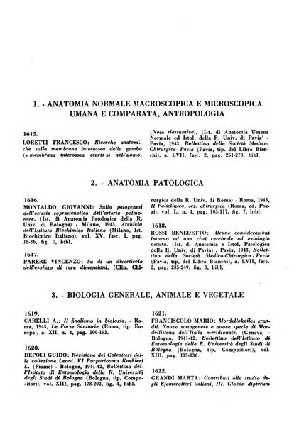 Bibliografia medico-biologica rassegna generale mensile dei libri e della stampa periodica italiana di medicina e di biologia