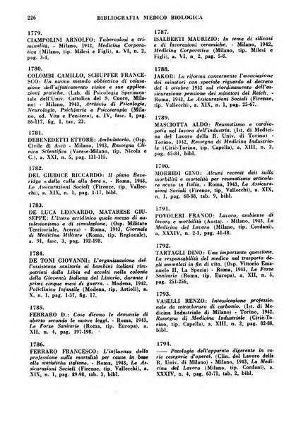 Bibliografia medico-biologica rassegna generale mensile dei libri e della stampa periodica italiana di medicina e di biologia