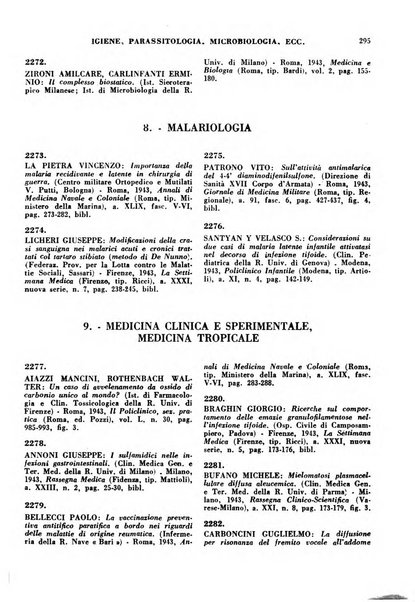 Bibliografia medico-biologica rassegna generale mensile dei libri e della stampa periodica italiana di medicina e di biologia