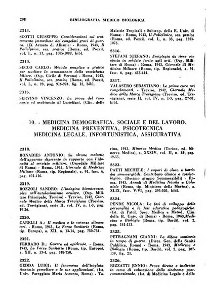 Bibliografia medico-biologica rassegna generale mensile dei libri e della stampa periodica italiana di medicina e di biologia