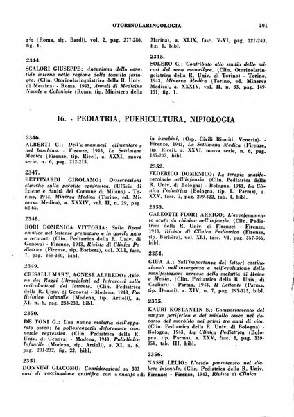 Bibliografia medico-biologica rassegna generale mensile dei libri e della stampa periodica italiana di medicina e di biologia