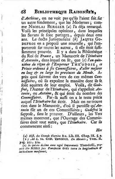 Bibliotheque raisonnee des ouvrages des savans de l'Europe pour les mois de ...