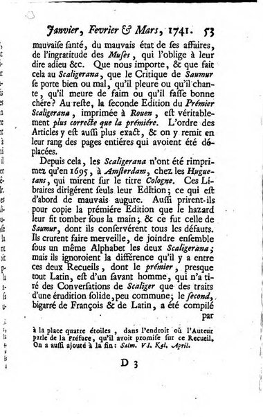 Bibliotheque raisonnee des ouvrages des savans de l'Europe pour les mois de ...