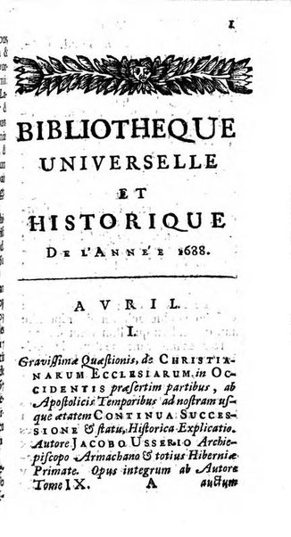 Bibliotheque universelle et historique de l'annee ...