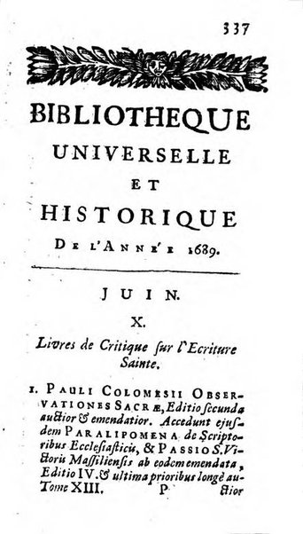 Bibliotheque universelle et historique de l'annee ...