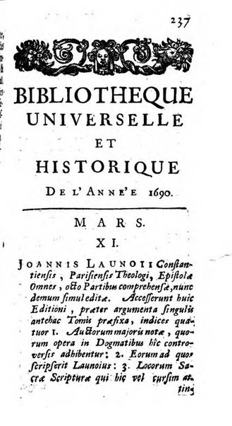 Bibliotheque universelle et historique de l'annee ...