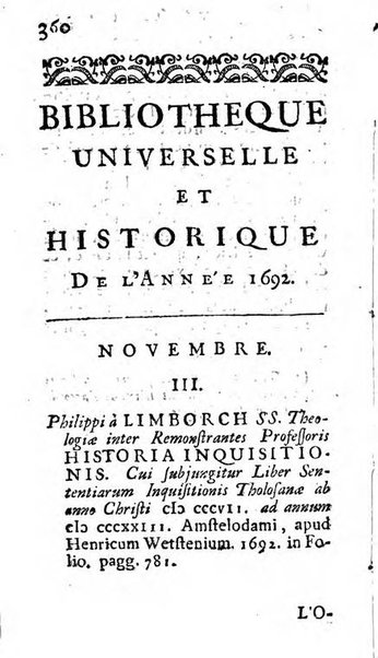 Bibliotheque universelle et historique de l'annee ...