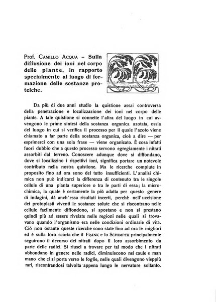 Bios rivista di biologia sperimentale e generale