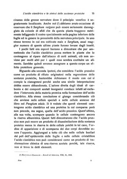 Bios rivista di biologia sperimentale e generale