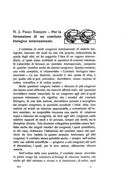 Bios rivista di biologia sperimentale e generale