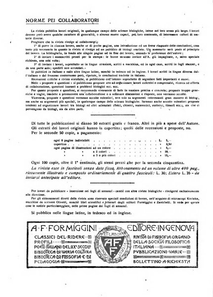 Bios rivista di biologia sperimentale e generale