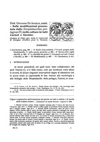 Bios rivista di biologia sperimentale e generale