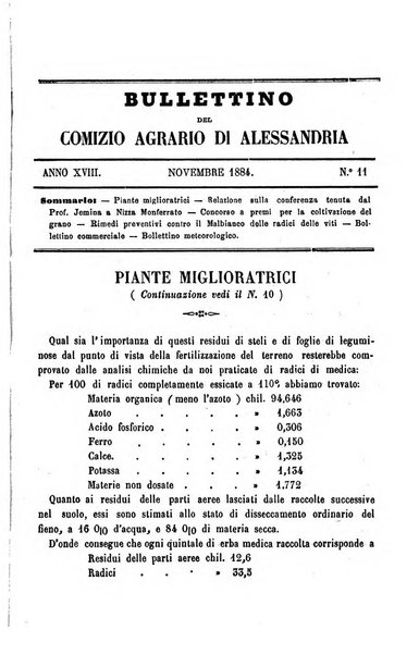 Bollettino del Comizio agrario del circondario di Alessandria