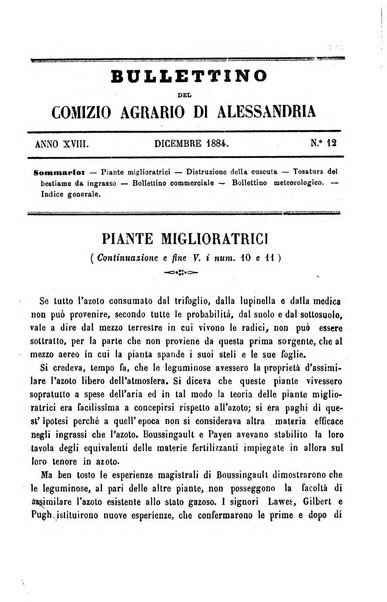 Bollettino del Comizio agrario del circondario di Alessandria