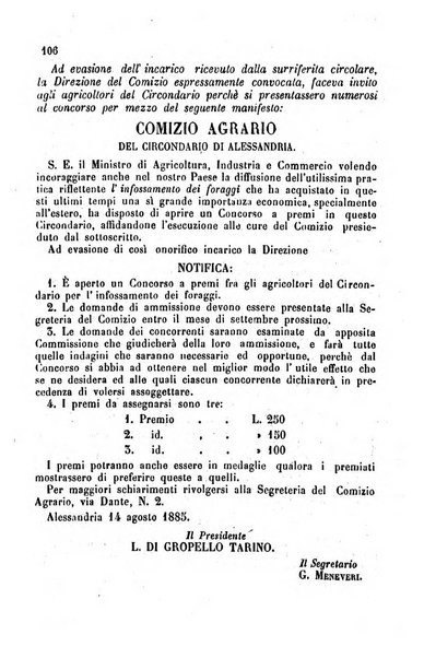 Bollettino del Comizio agrario del circondario di Alessandria