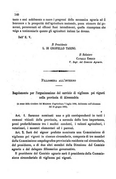 Bollettino del Comizio agrario del circondario di Alessandria