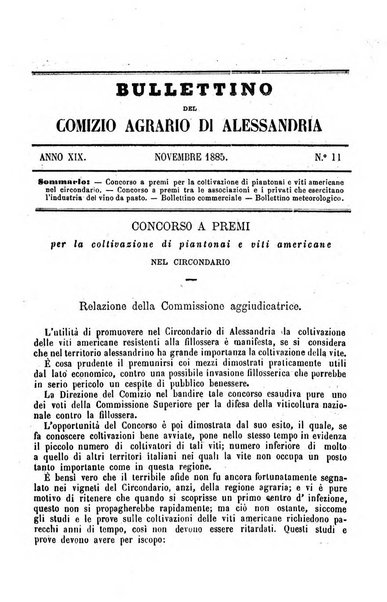 Bollettino del Comizio agrario del circondario di Alessandria