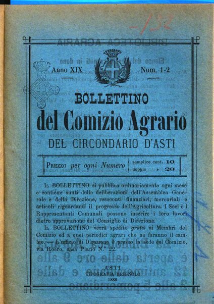 Bollettino del Comizio agrario del circondario d'Asti