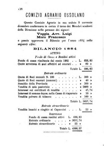 Bollettino del Comizio agrario ossolano