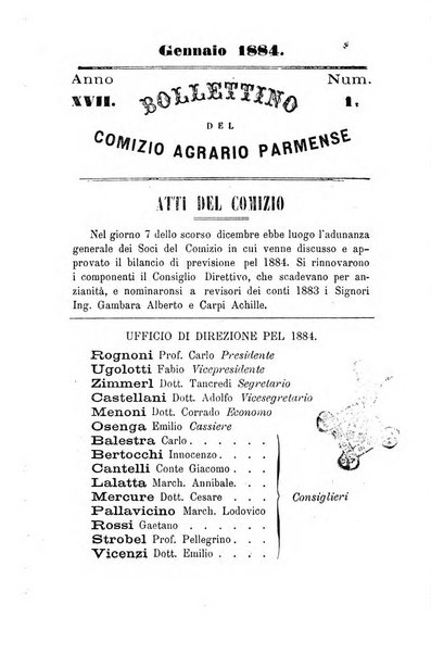 Bollettino del Comizio agrario parmense